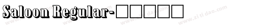 Saloon Regular字体转换